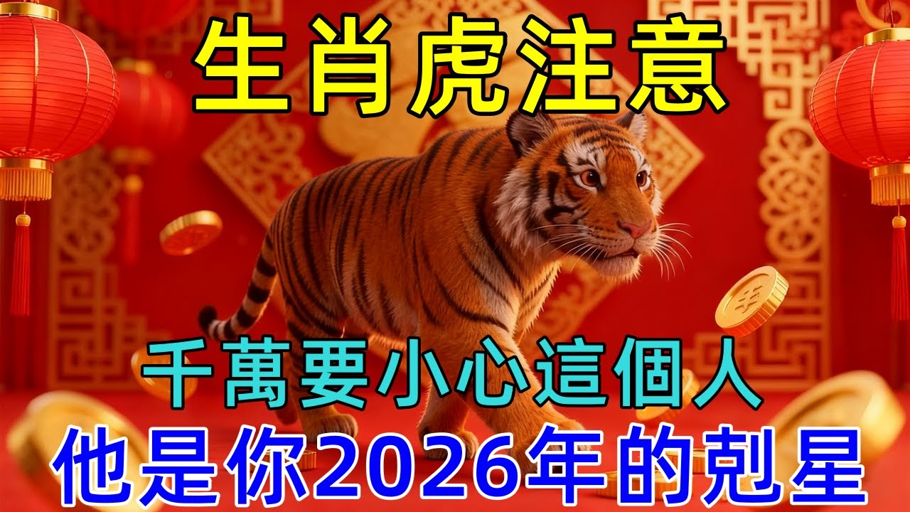 生肖虎必看！千萬要小心這個人！他是你2026年的剋星！遇見了最好遠離！否則會影響自己的運勢！#生肖运势#佛陀#佛學 #佛法 #佛教 #修行 #智慧 #因果 #佛家  #佛學知識 #佛學智慧 #修心修行