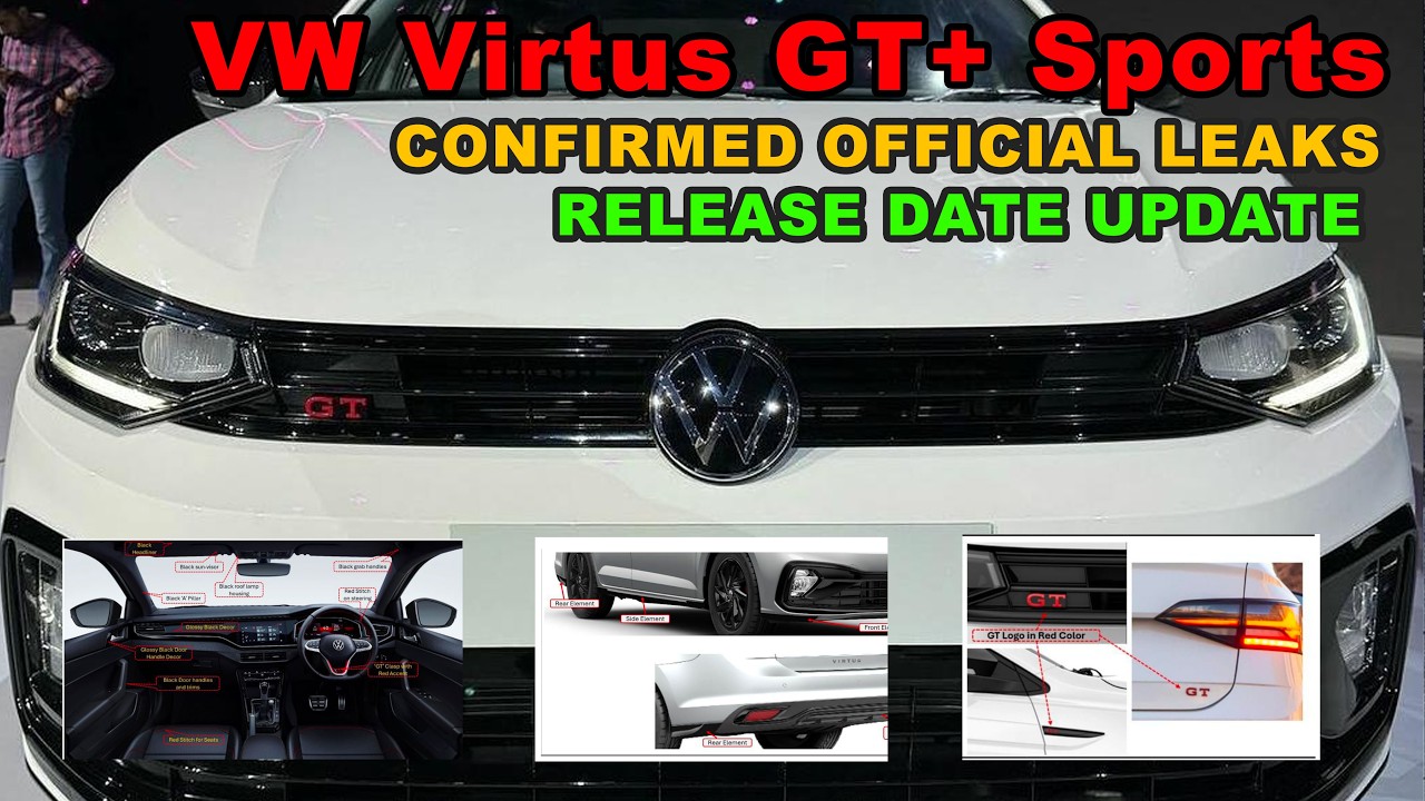 VW Virtus GT Plus Sports Official Confirmed leaks & Launch Date