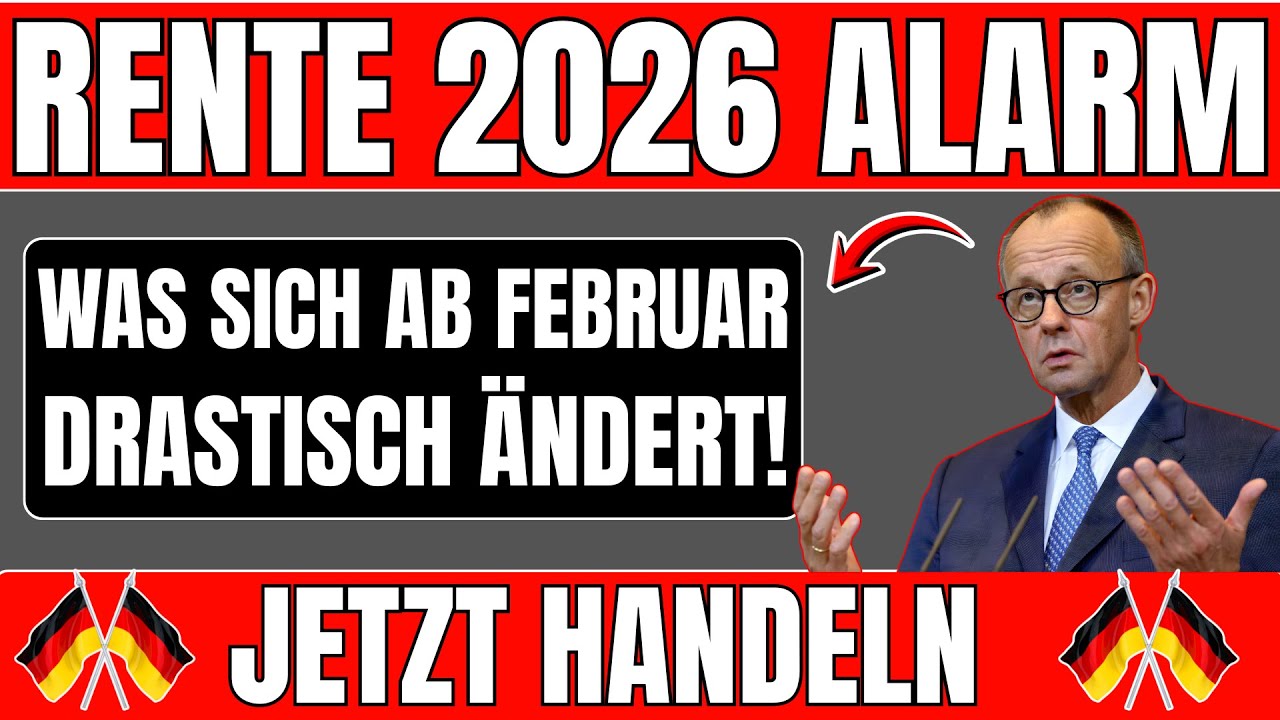 🚨 Rente 2026: Was sich ab Februar drastisch &auml;ndert!
