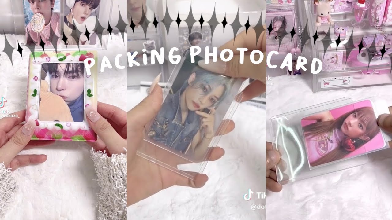 𝄒 ― packing photocard kpop #44 🖍️✂️ tiktok compilation