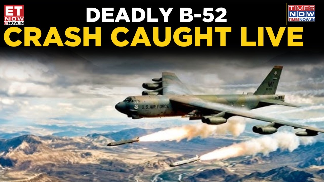 Why Did The B-52 Crash? Terrifying Moment US B-52 Drops From Sky & Erupts In Flames | FINAL MOMENTS