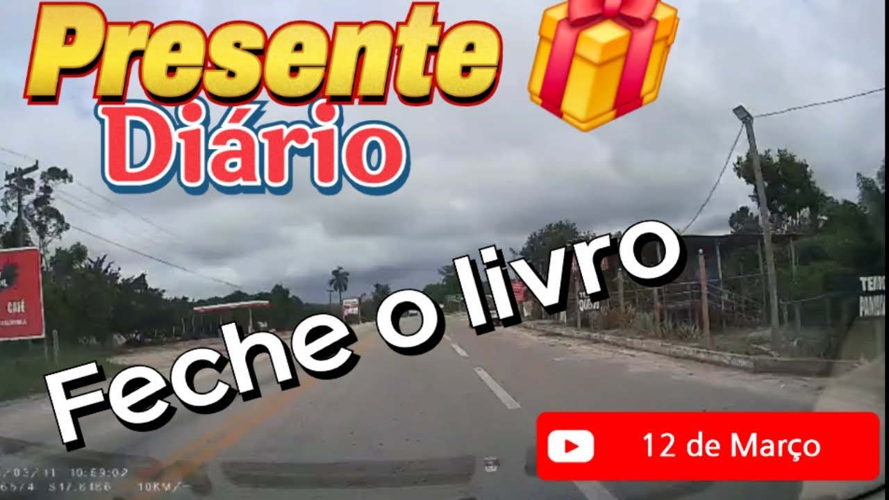 Feche o livro, #PRESENTEDIÁRIO #devocional #fé 12/03/26