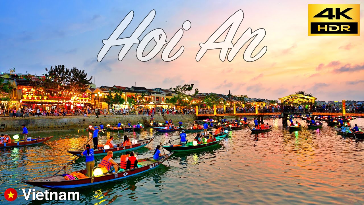 Пешеходная экскурсия по Хойану | Вечерняя прогулка по древнему городу Хойан | Вьетнам🇻🇳 | 4K HDR