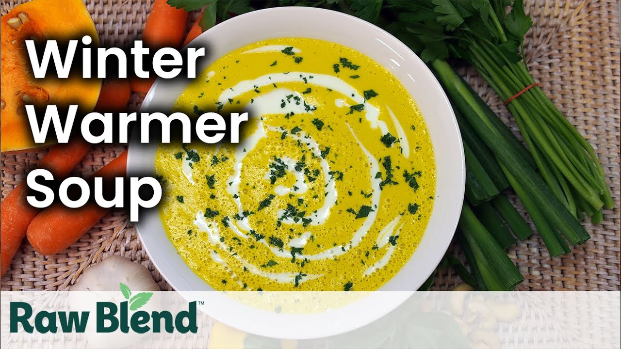 Как приготовить горячий суп (согревающий зимний рецепт) в блендере Vitamix | Видео