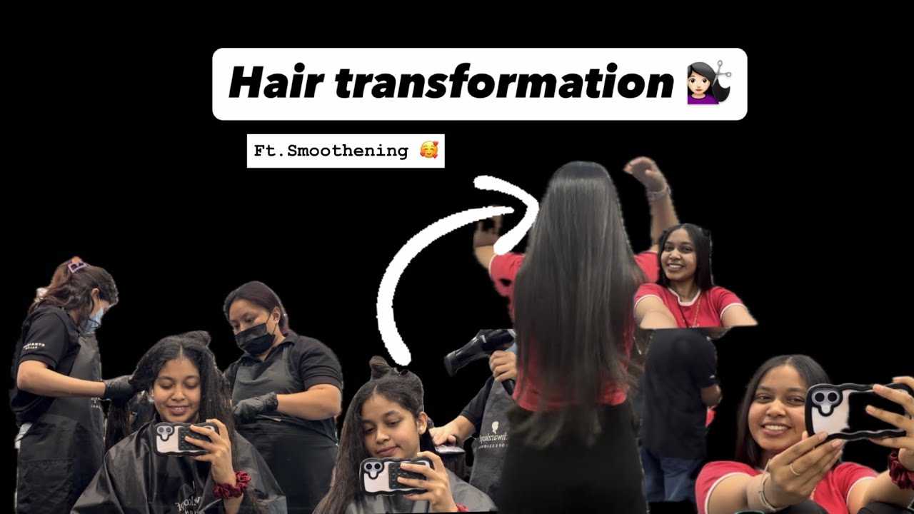 From Frizzy to FLAWLESS 😍 Hair Smoothing Transformation || Don’t forget to follow 