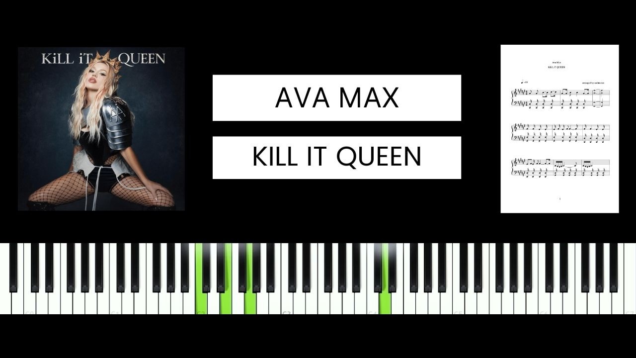 Ava Max - KiLL iT QUEEN (BEST PIANO TUTORIAL & COVER)