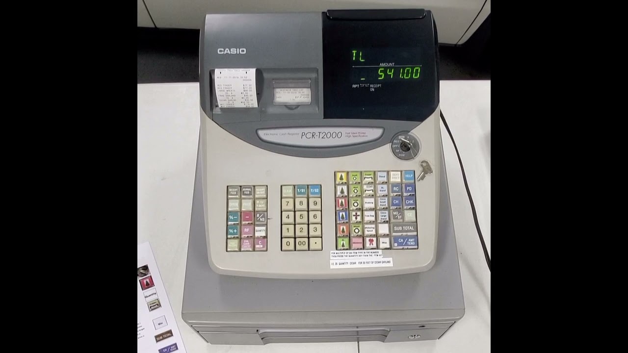 Casio Cash Register Operation