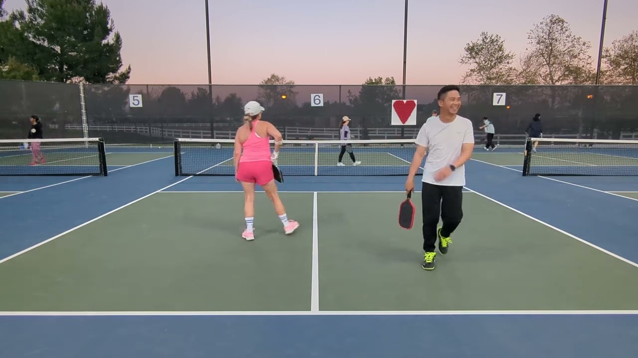 Eric, Kristi vs Ping, Mike 2.22.26 #pickleball Set 1 at Mountain View Park, Eastvale, CA
