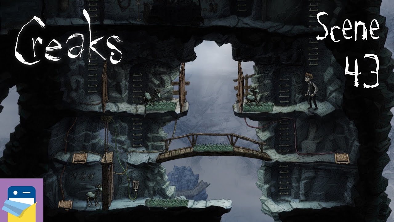 Creaks: Scene 43 Walkthrough + Secret Room + Interactive Painting & iOS Gameplay (by Amanita Design)