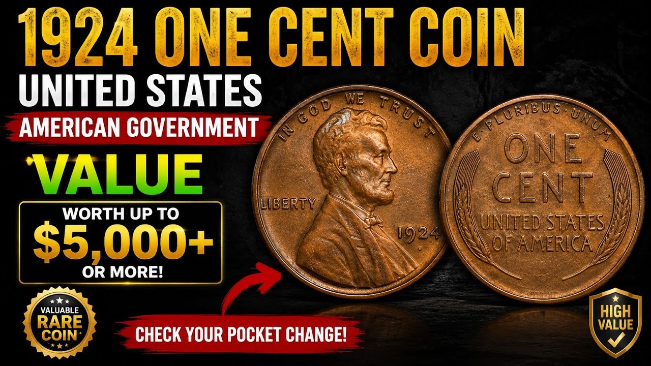 American Government 1924 Wheat Penny Worth Huge Money Today