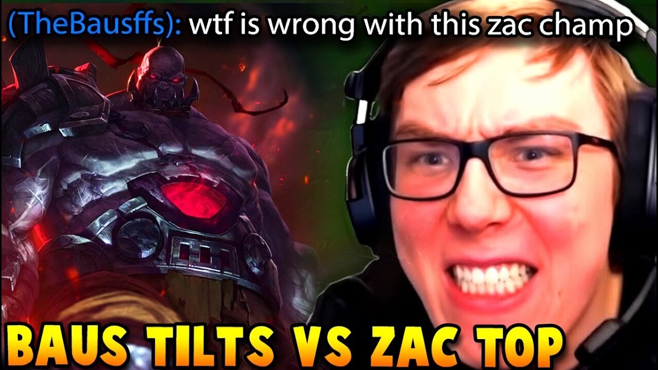 TheBausffs SION gets TILTED when he faces ZAC TOP LANE (and shows secret Crab Strategy)