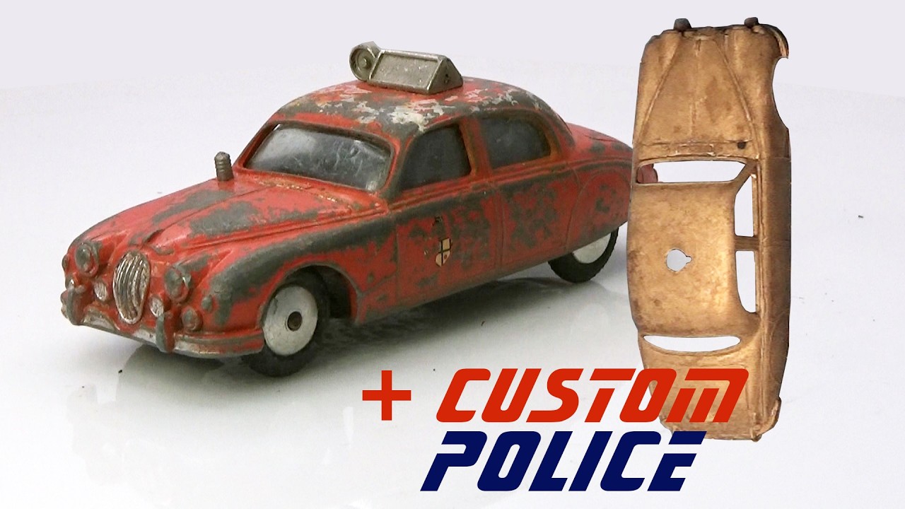 Jaguar 2,4 L MK II wersja Straż Pożarna i Custom Policja. Renowacja dw&oacute;ch modeli Corgi.
