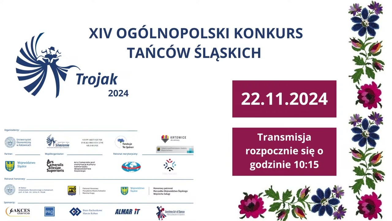 XIV Ogólnopolski Turniej Tańców Śląskich Trojak 2024