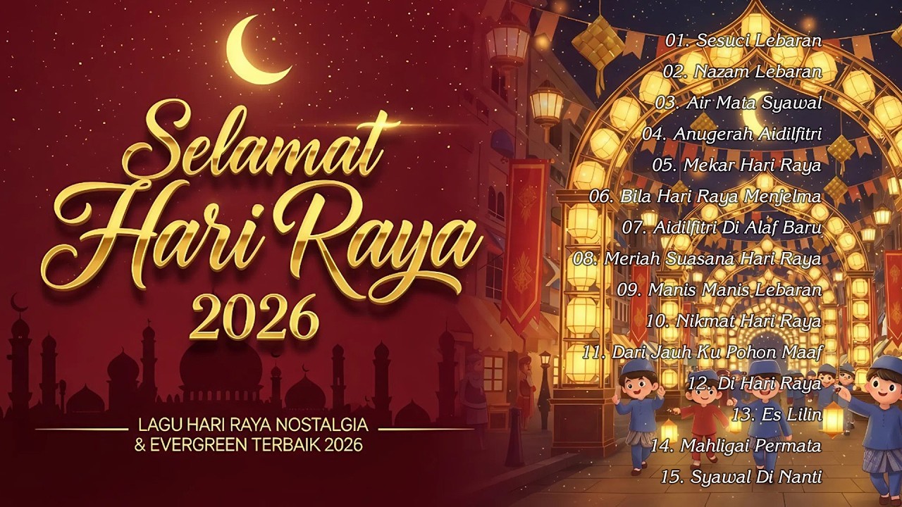 100 Lagu Raya Aidilfitri Terhangat 2026 🌙 Kompilasi Lagu Raya Nostalgia