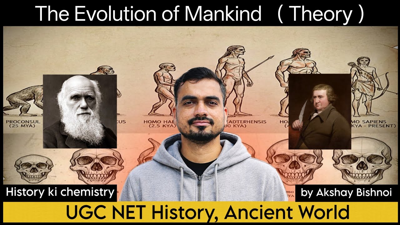 मानव की विकास गाथा🧬 ।Primate to Homo Sapiens।#ugcnethistory #ancientcivilization #ancientindia 
