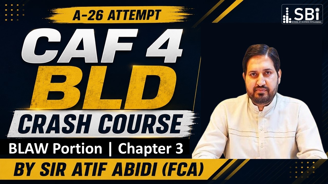 B.LAW | CH 3 | VALIDITY OF CONTRACTS AND AGREEMENTS | SIR ATIF ABIDI | AUT 26 | CRASH COURSE