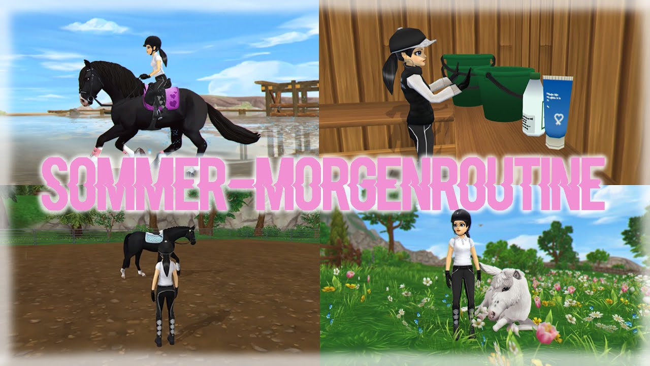 Sommer-Morgenroutine im Stall 🐴🌅 (Longieren + Strandausritt)⛱️| SSO FMA Realistic Roleplay