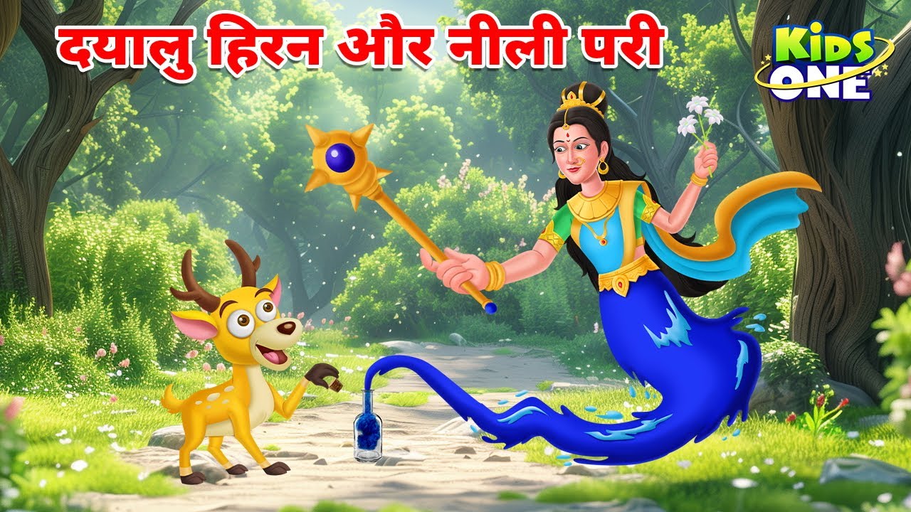 दयालु हिरन और नीली परी | Dayalu Hiran Ki Kahani | The Kind Deer Story | Cartoon Hindi Kahaniya