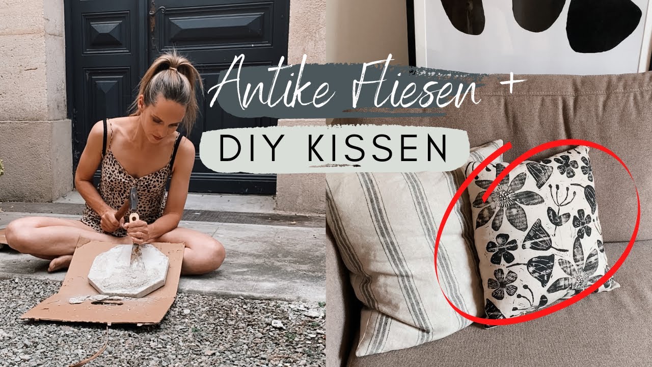ANTIKE FLIESEN FÜR DIE KÜCHE | Upcycling Kissenhülle aus altem Jacket | DIY Inspiration|Jelena Weber