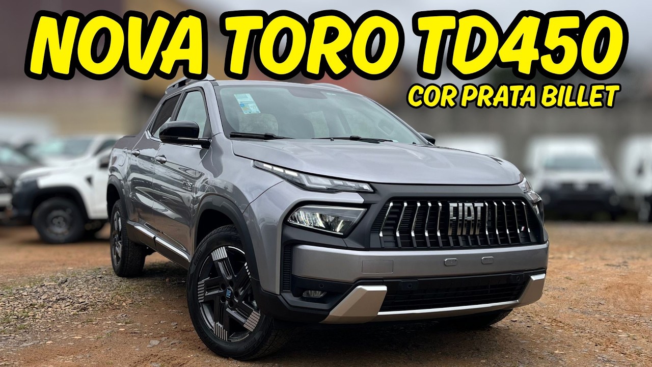 NOVA FIAT TORO TD450 4X4 2026: MOTOR MAIS POTENTE