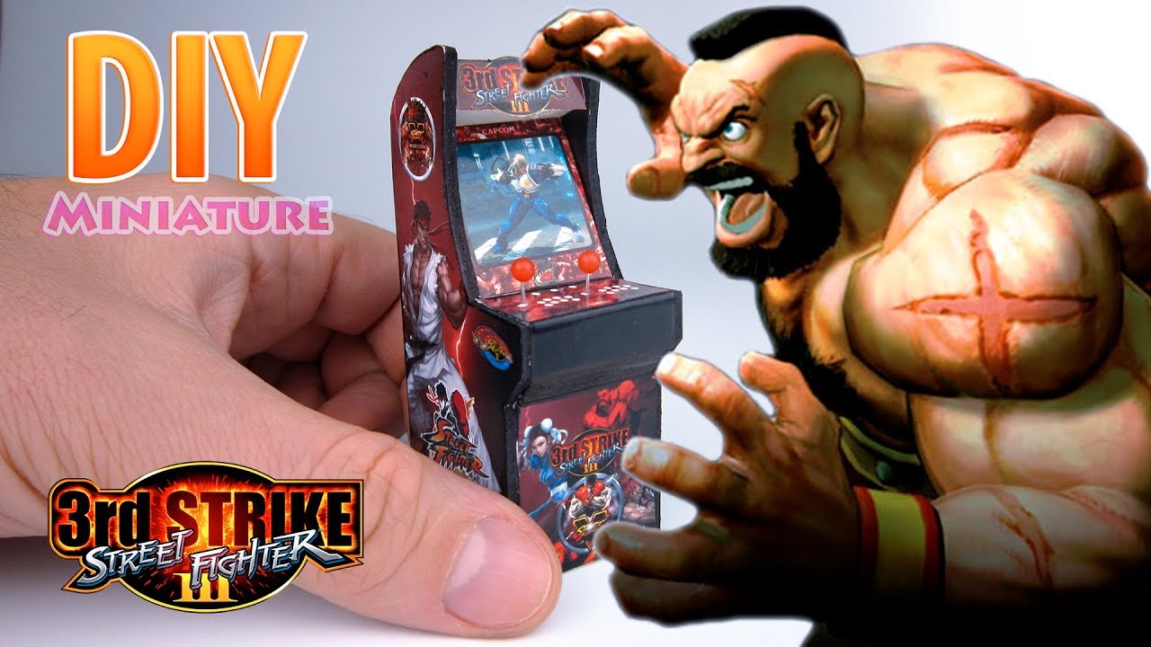 DIY Miniature Arcade Machine | DollHouse | No Polymer Clay!