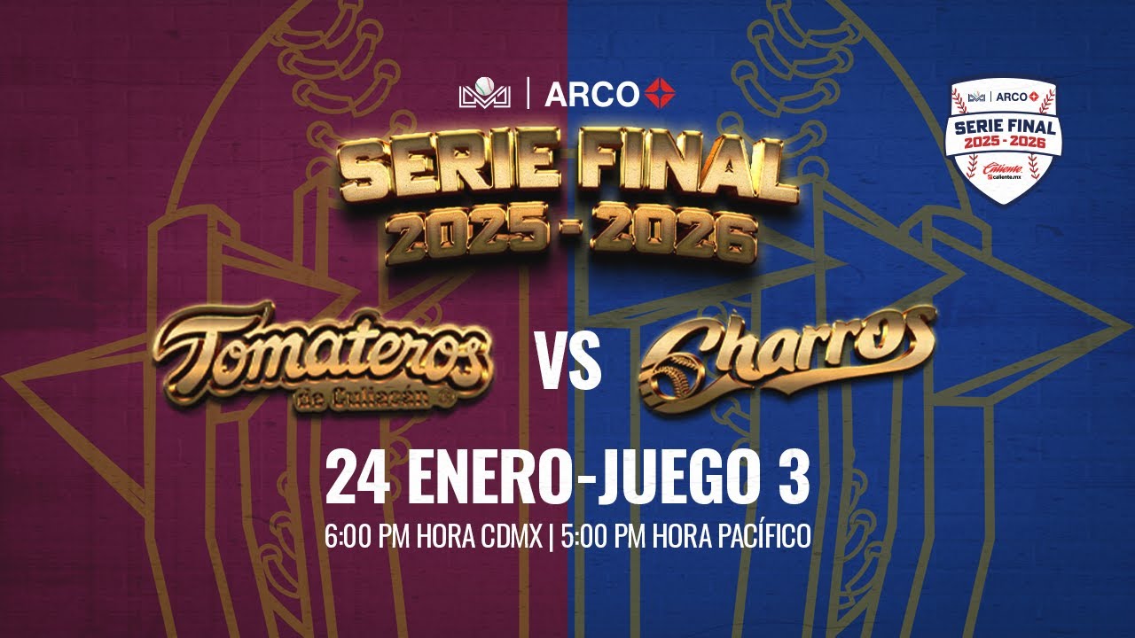 Tomateros de Culiacán vs Charros de Jalisco || 24 de Enero de 2026