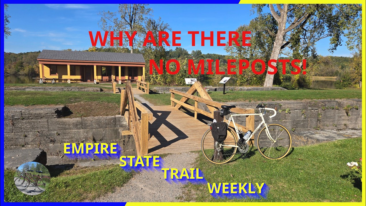 Why are there no Mileposts on the Canalway Trail?