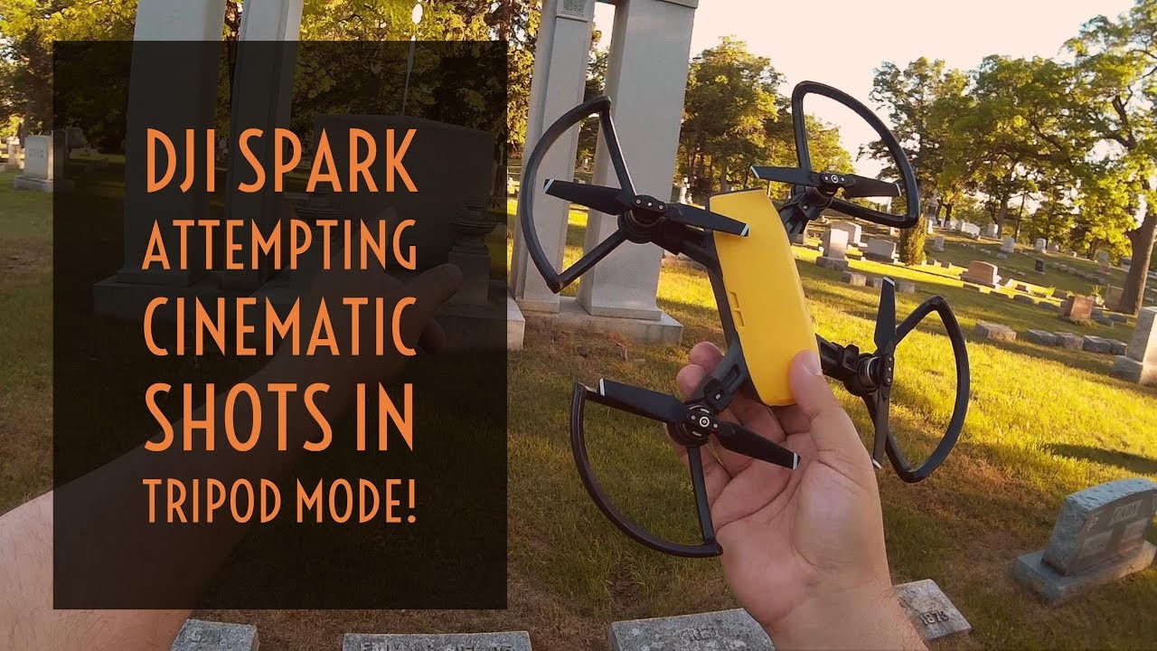 Video Drone - DJI Spark Attempting Cinematic Shots In Tripod Mode!