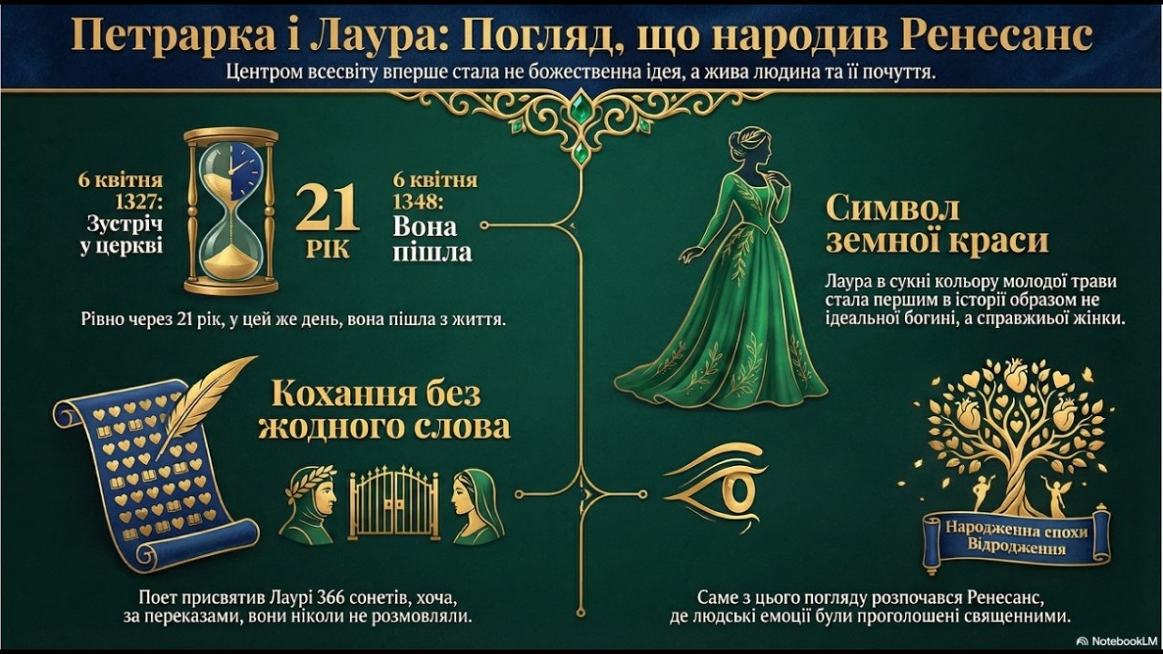 🗝️ Фатальна зустріч 6 квітня 1327. Таємниця Петрарки та його Лаури 📜