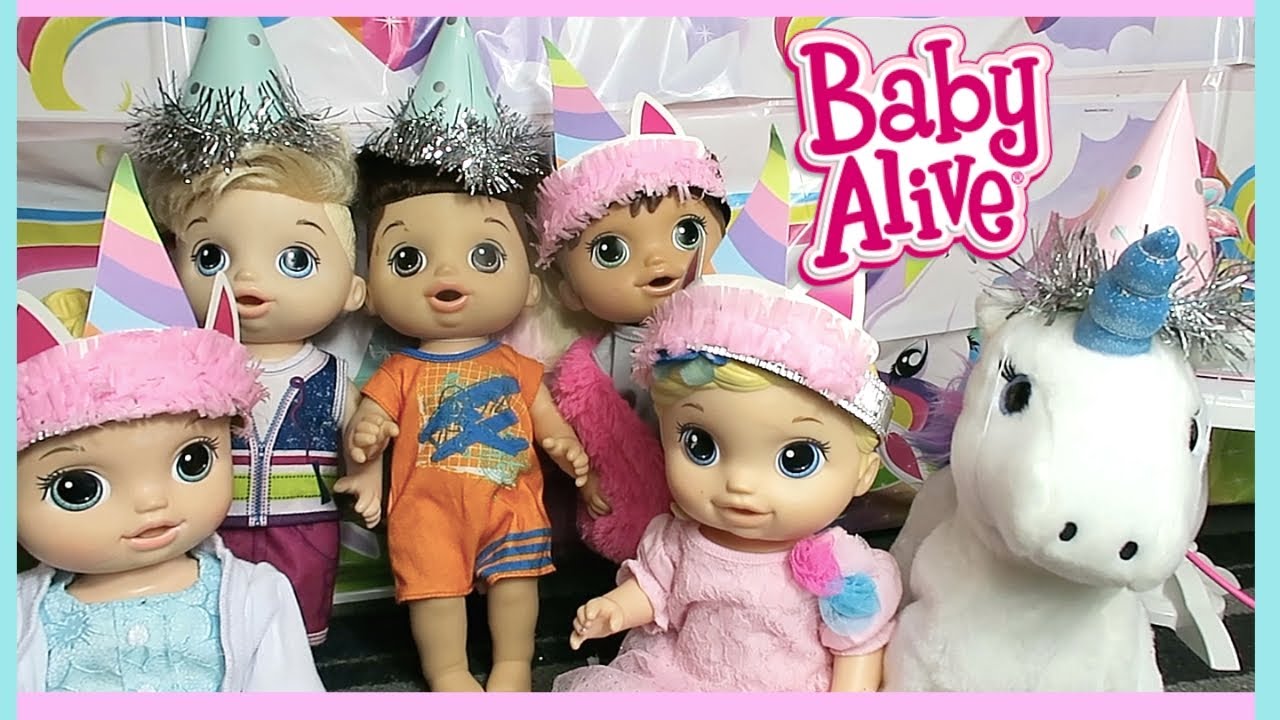 Baby Alive Unicorn Birthday Party Cake Fun 🦄🎁🎂