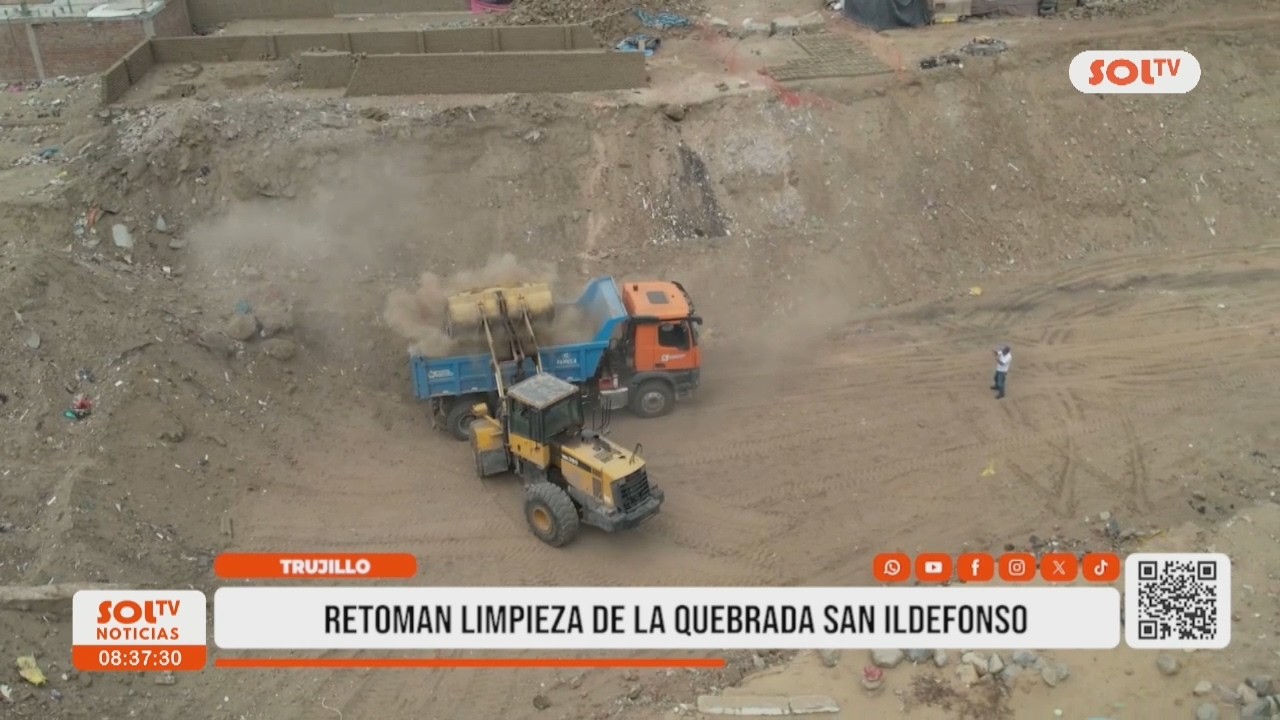 Trujillo: Retoman limpieza en quebrada San Ildefonso