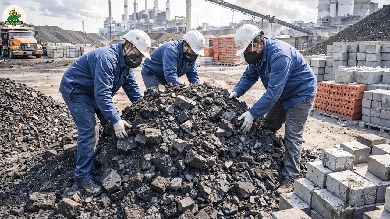 Unbelievable! Coal Waste Transformed at Giant Fly Ash Plant – Can It Really Become Bricks?