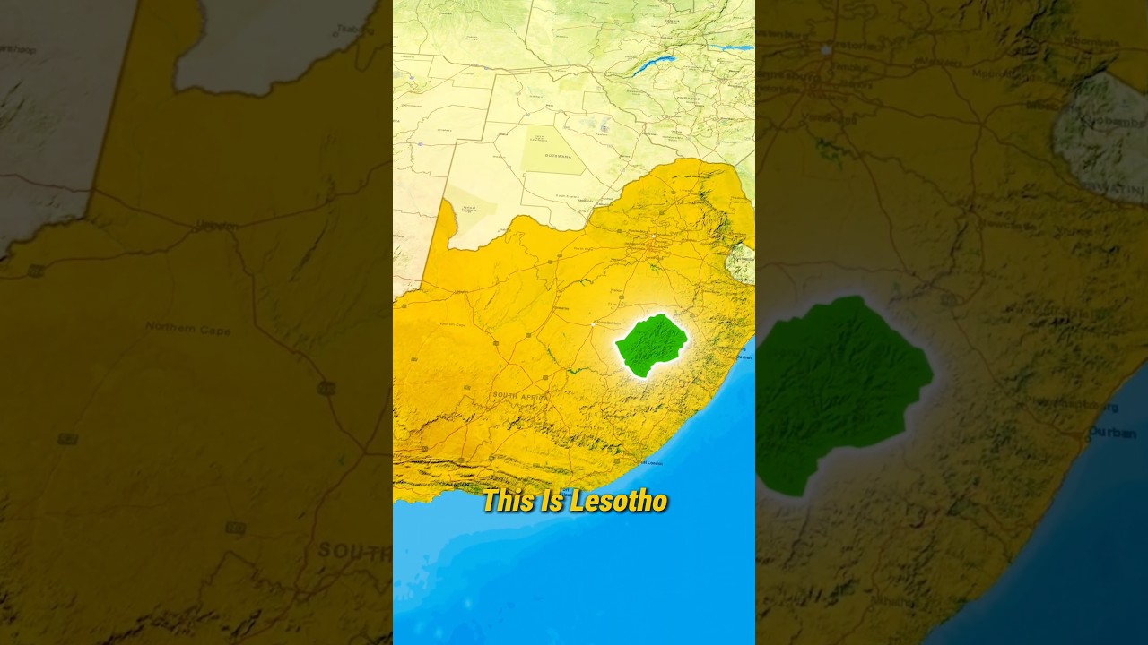 Why Lesotho is surrounded by South Africa