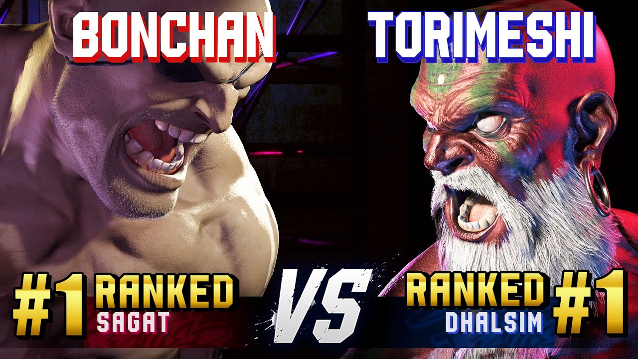 SF6 ▰ BONCHAN (#1 Ranked Sagat) vs TORIMESHI (#1 Ranked Dhalsim) ▰ High Level Gameplay