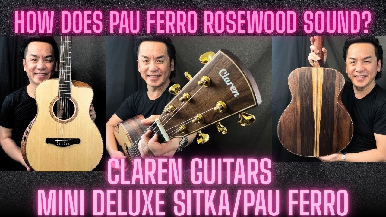 Claren Pau Ferro Mini Deluxe with Sitka Spruce full solid @clarenguitars3340 