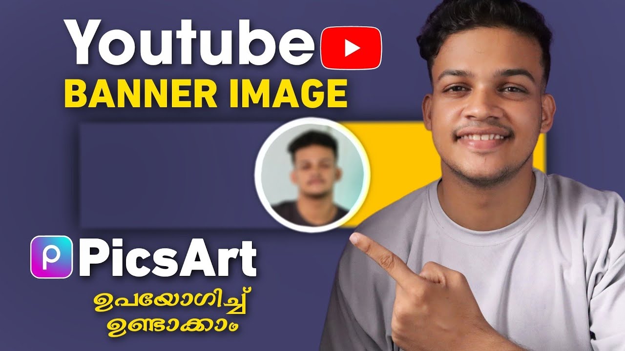How to create youtube banner using PicsArt | YouTube banner