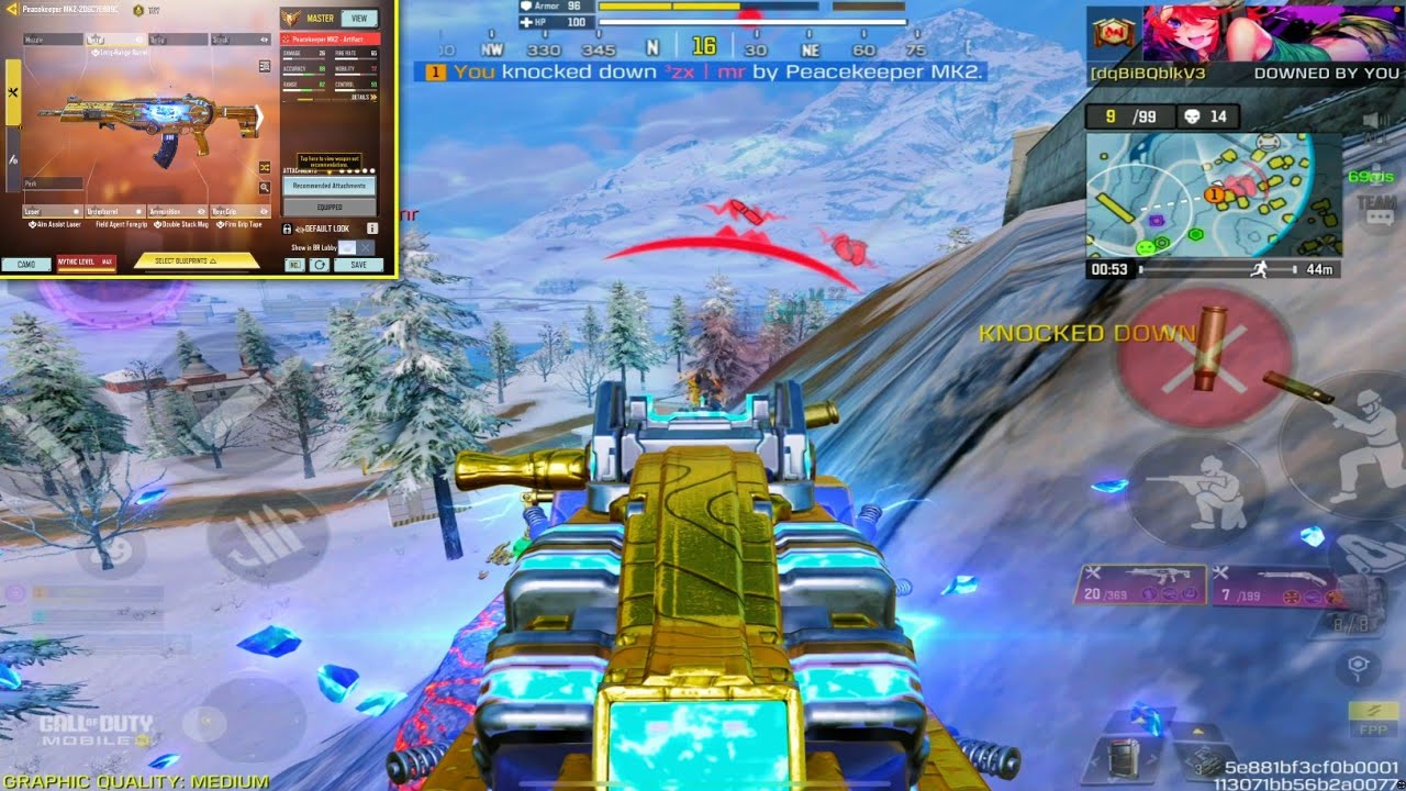 it looks so good 🤩, but it's 🥱 | Mythic Peacekeeper MK2 Gunsmith in CODM BR