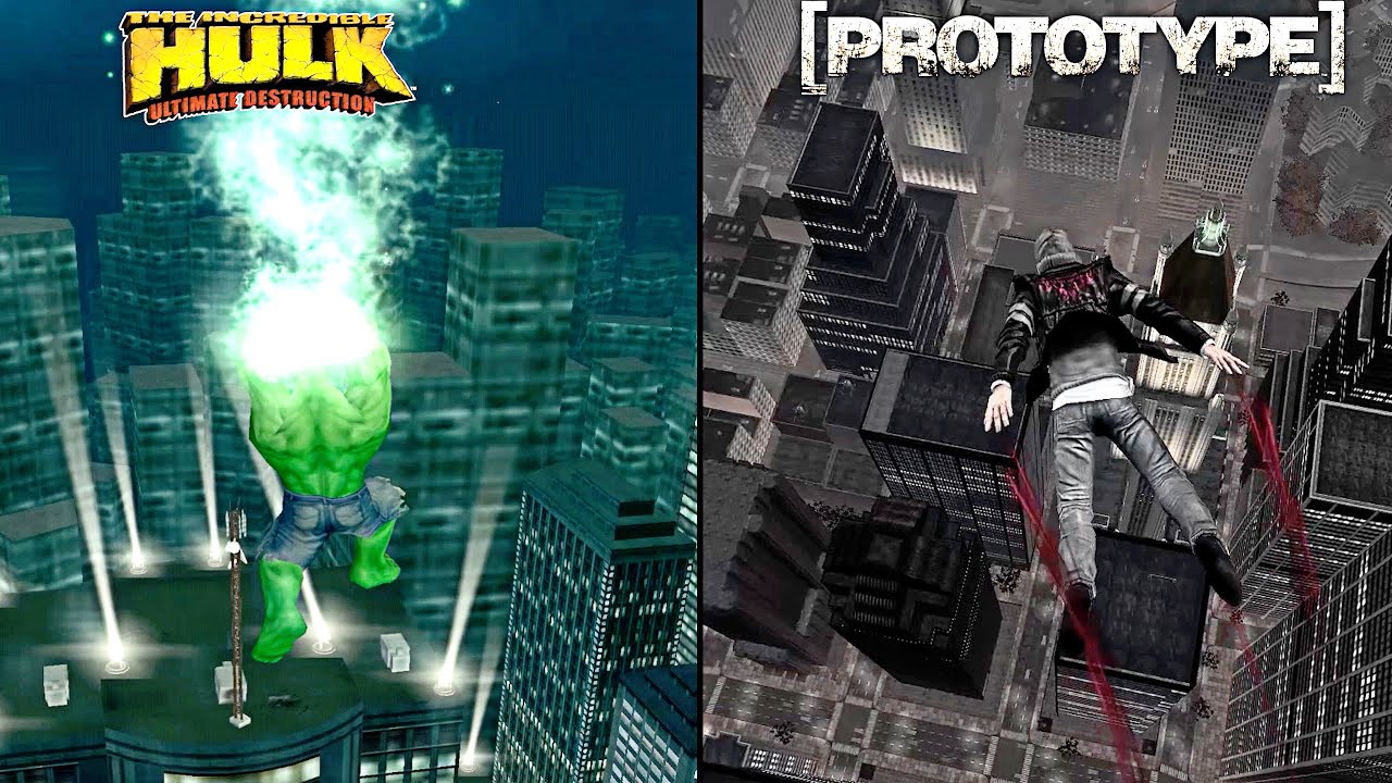 Hulk Ultimate Destruction Vs Prototype | Comparison