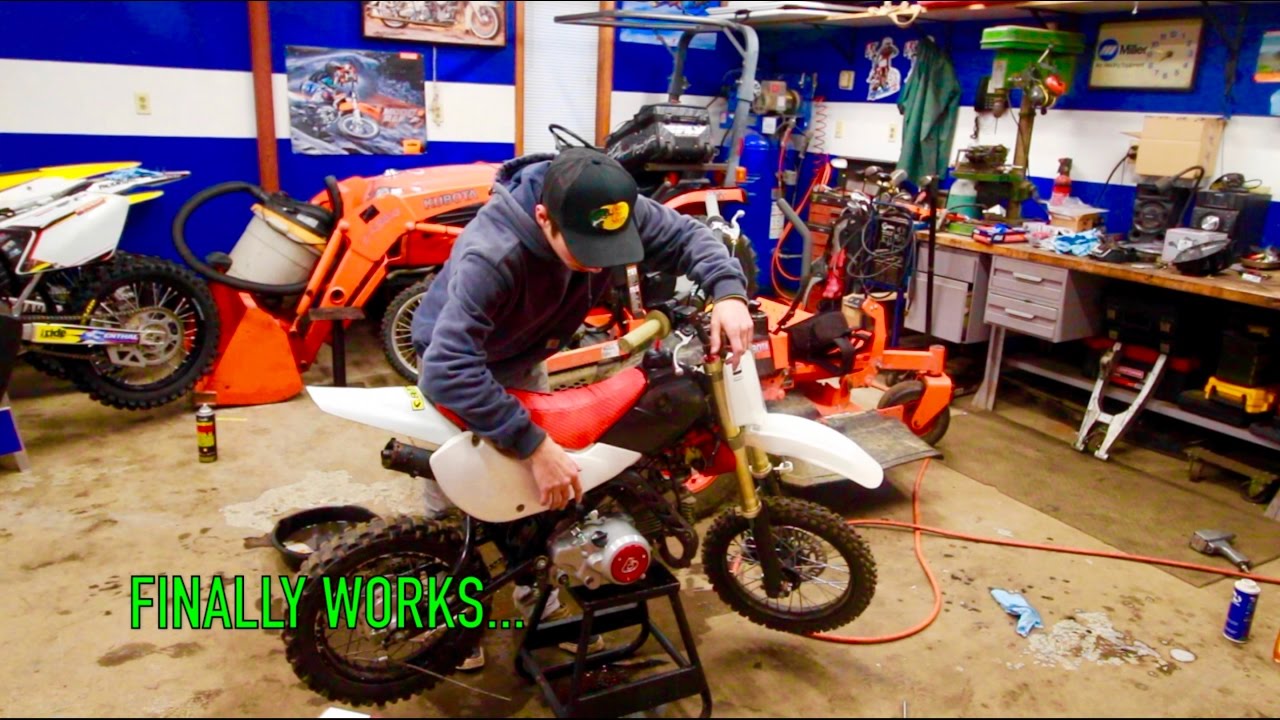 KLX110 PIT BIKE BUILD - FIXED THE CLUTCH | PT.3