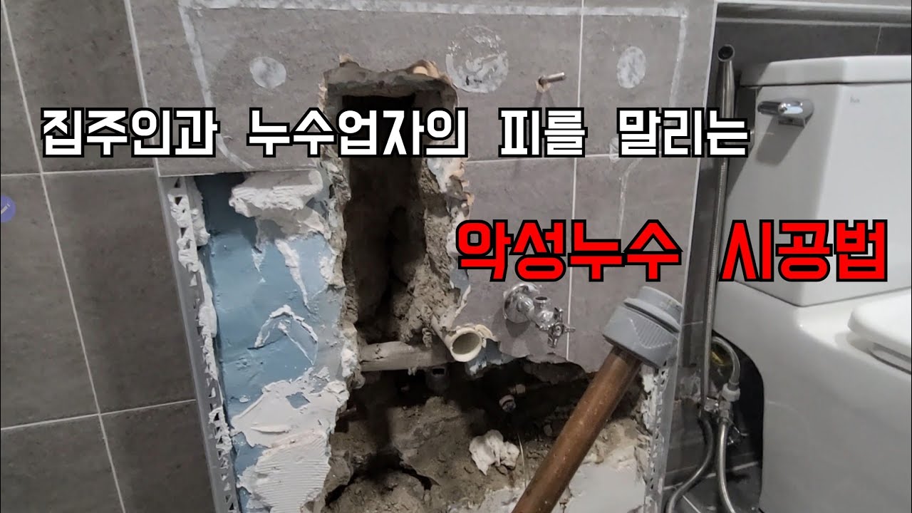 146회.  무서운 악성누수!   과연 누가 잡은 누수일까?   (광명누수현장)