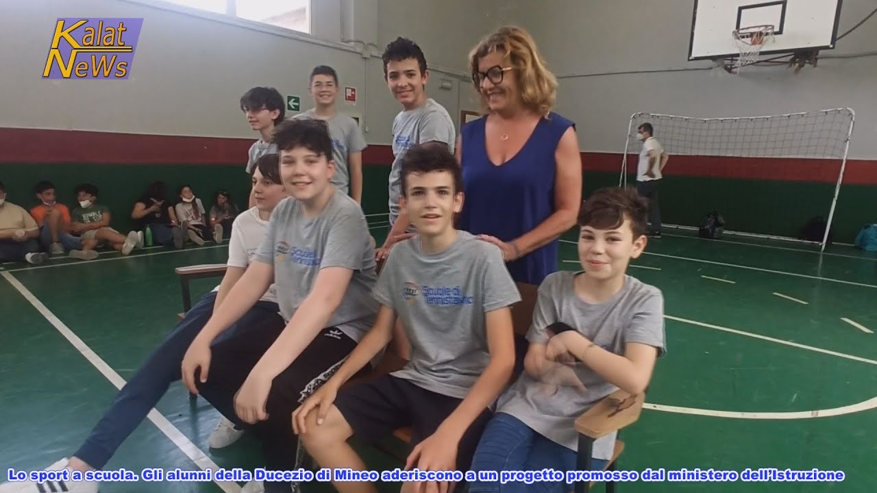 Mineo, Lo Sport a scuola - Tennis tavolo, Progetto del ministero dell'Istruzione per l'Ic Ducezio