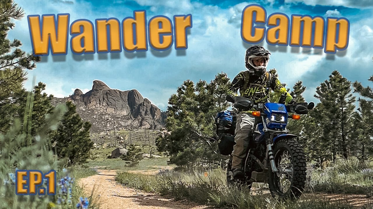 TW200 MotoCamping | Wandering Aimlessly around the Forest Until I find the perfect Camp Spot