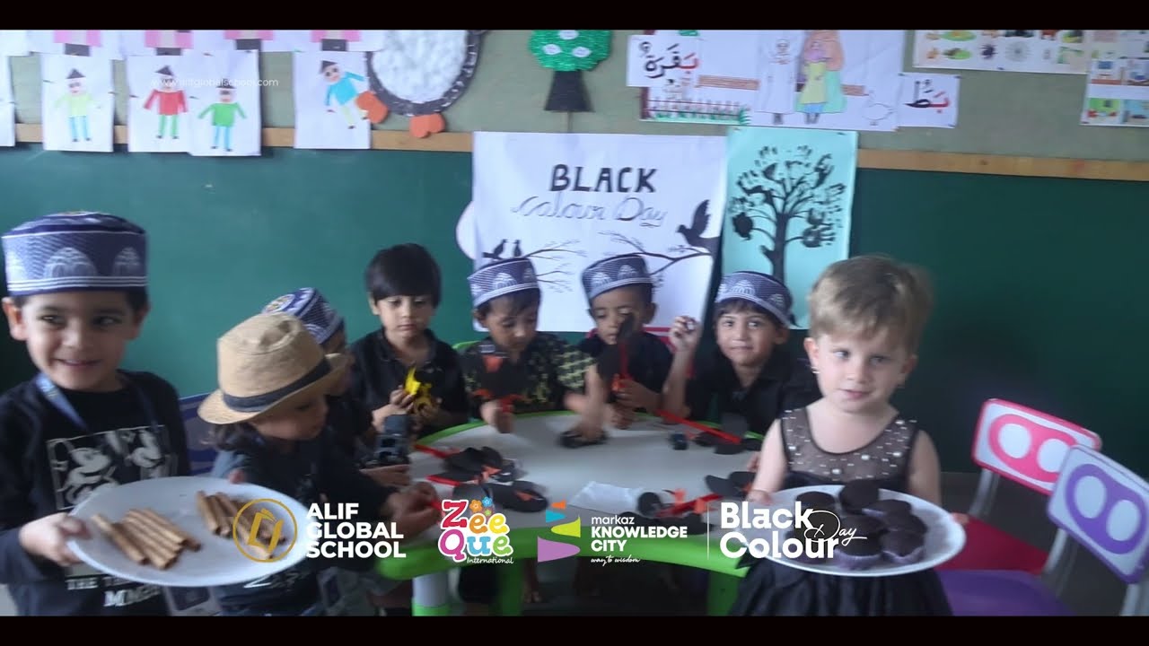 Black Colour Day | ZeeQue International  | Alif Global School