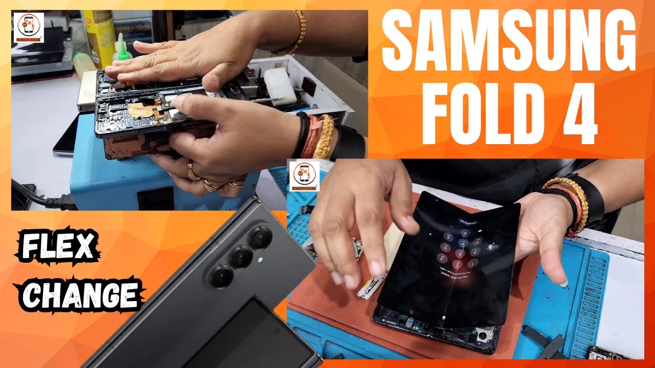 Samsung Galaxy Z Fold 4 Middle Flex Change 🔧 | Step-by-Step Repair Guide | Screen Fixer