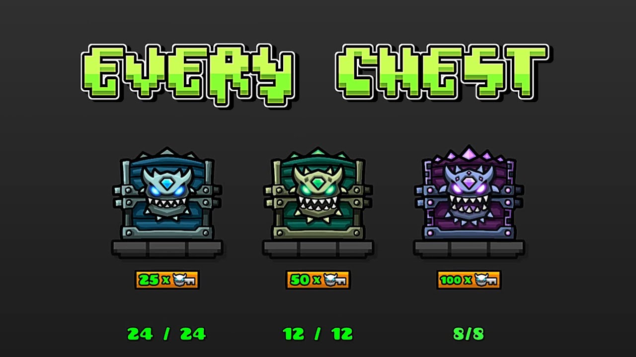 Opening EVERY CHEST In Geometry Dash
