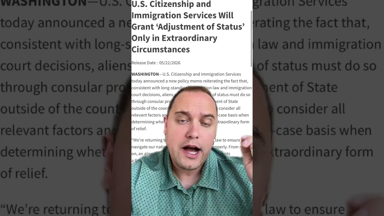 Major News! NO MORE GREEN CARDS IN THE US! #uscis #uscisnews #greencard #immigration #immigrationlaw