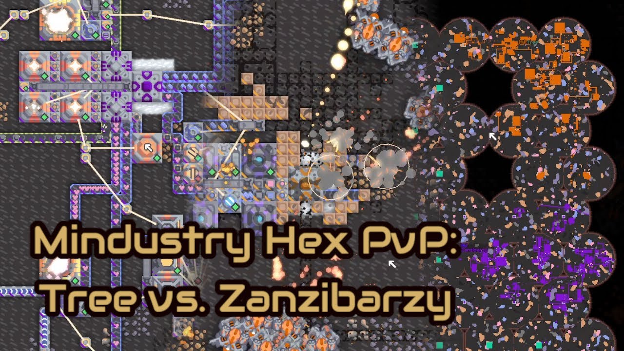 Mindustry Hex PvP: Tree vs. Zanzibarzy