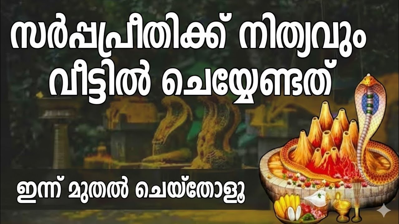 സര്‍പ്പപ്രീതിക്ക് നിത്യവും വീട്ടില്‍ ചെയ്യേണ്ടത്; ഇന്ന് മുതല്‍ ചെയ്‌തോളൂ | Sarppa Dosham | കൃഷ്ണഗീതി