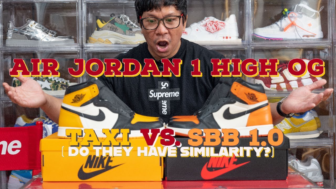 Air Jordan High OG Yellow Toe  Taxi Vs Shattered Backboard 1.0