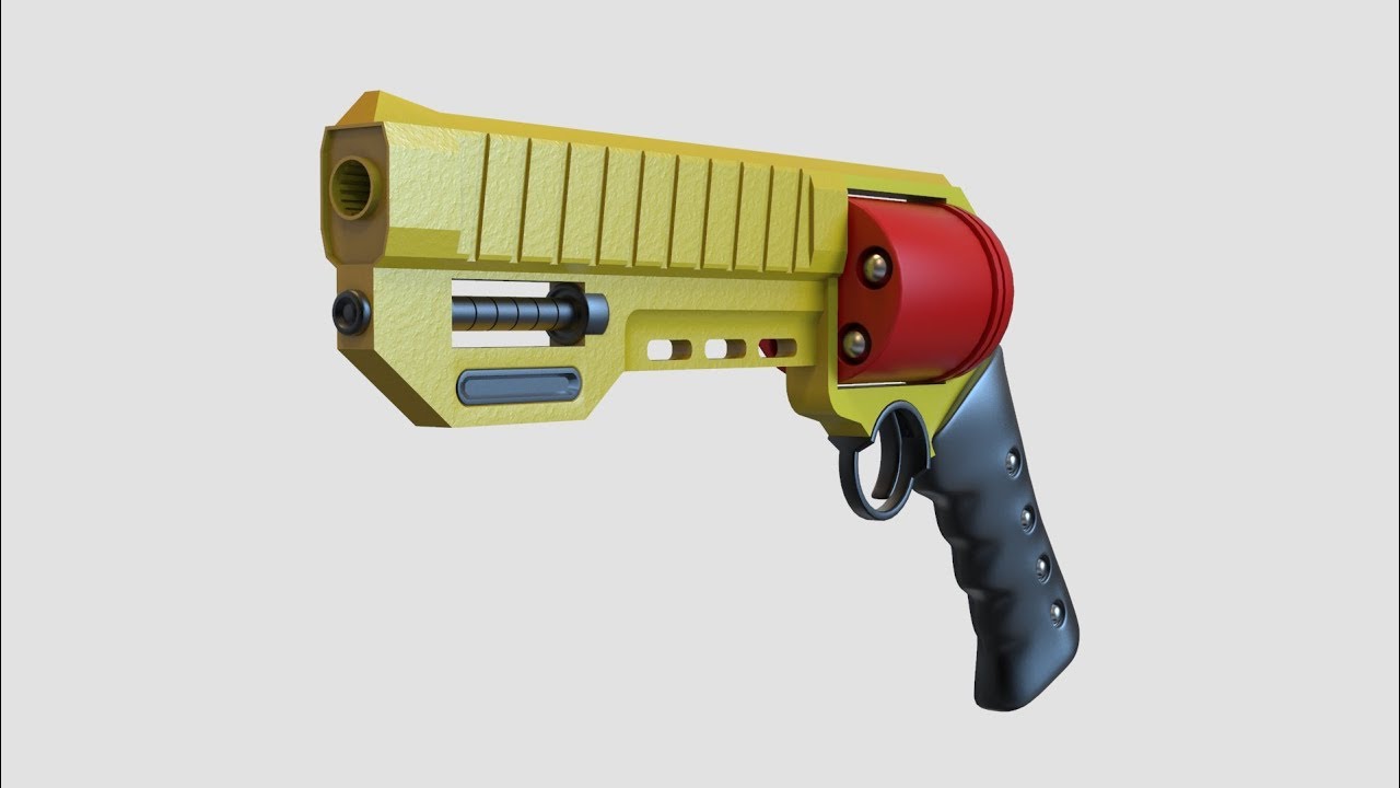Gun Design Blender 2.8 Modeling